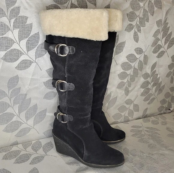 Cole Haan Suede lined boots - Picture 5 of 10